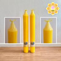 ราคา เทียนพรรษา 5/9 กิโล (1ต้น) ขนาด9x90/12x100ซม กลมเรียบ/ลายดอกพิกุล เทียนแสงจันทร์ (ราคาต่อต้น) (1328232011)