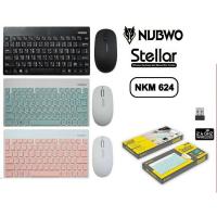 ราคา NUBWO NKM-624 ชุดเม้าส์คีย์บอร์ด ไร้สาย COMBO KEYBOARD AND MOUSE Wireless 2.4G MINI (4577568799)