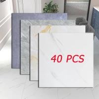 ราคา กระเบื้องยาง 40 แผ่น PVC กระเบื้องปูพื้น กาวในตัว กระเบื้องยางลายหินอ่อน แผ่นปูพื้น 60*60cm (24187775325)