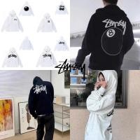 ราคา MINI-SHOP⚡ เสื้อสเวตเตอร์ Stussy ท็อปมีฮู้ด ลูกบอลสีดํา 8 ของแท้ 100% จาก Korea Duty Free (26475140214)