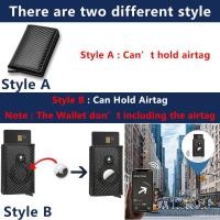 ราคา Card Rfid Credit Holders Airtag Men Carbon Fiber Thin Bank Cardholder Case Airt Tag Male Smart Mini holder (26101889743)