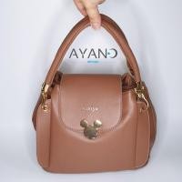 ราคา กระเป๋าสะพายข้างแบรนด์แท้ Amiya 9 นิ้ว (สีชมพูกะปิ) (10275444241)