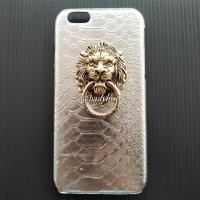 ราคา เคสไอโฟน case iPhone แบบ 3D ลายนูน ลายเกล็ดมังกร สีเงิน + ห่วงใส่นิ้วหัวสิงห์สีทอง Case iPhone 6/6+/7/7+/8/8+ (1226095404)