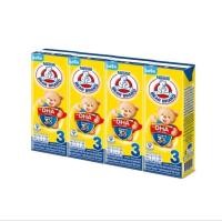 ราคา [ UHT] นมตราหมี ยูเอชที สูตร 3 รสจืด 180 มล.​1​แพ็ค​ 4 กล่อง (24156393521)