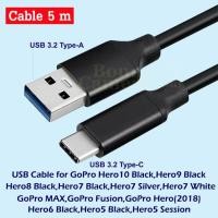 ราคา สาย USB 5m ต่อ GoPro Hero5,Hero6,Hero7,Hero8,Hero9,Hero10,Max เข้ากับคอมพิวเตอร์ Cable for connect Computer with GoPro (19263580531)