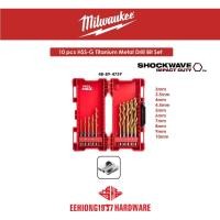 ราคา MILWAUKEE 48-89-4759 10 ชิ้น HSS-G Shockwave Tin Rex ดอกสว่านชุด (17994745035)