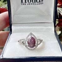 ราคา แหวนเงินแท้ พลอยแท้ ทับทิมสตาร์ (16961671477)