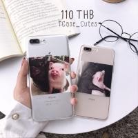 ราคา พร้อมส่งจากไทยเคสไอโฟนเคสใสหมูหลับ/ เคสใสหมูตื่น i6,6s,6+,6s+,7,7+,8,8+,X 110 บาท (1345911381)