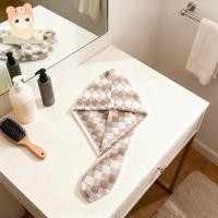 ราคา ผ้าขนหนูผ้าโพกหัวผม Twist Wrap Microfibre หมวกคลุมผมผ้าฝ้ายแห้งเร็ว (56352074602)
