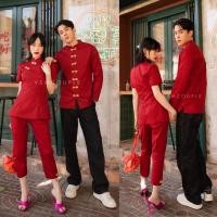 ราคา VSM COUPLE #4234 ชุดคู่รัก ชุดกี่เพ้า ตรุษจีน สีแดง (12566281940)