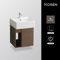 ราคา Mogen อ่างล้างหน้าเซรามิคพร้อมตู้เฟอร์นิเจอร์ ขนาด 45 ซม. รุ่น LFU34045G