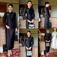 ราคา พร้อมส่งชุดไทยจิตรลดาผ้าไหมฝรั่งเศส ชุดผ้าไหมสีดำ ชุดดำ ชุดพระราชธานเพลิง (20023150941)