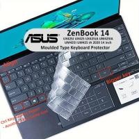 ราคา [CAN] เคสหนัง ซิลิโคน ใส ป้องกันคีย์บอร์ดแล็ปท็อป 14 นิ้ว สําหรับ ASUS ZenBook 14 UX425J UM425IA UX425JA UX425EA UM425UA (17965045122)
