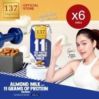 ราคา (แพ็คคู่) 137 ดีกรี นมอัลมอนด์ผสมน้ำนมถั่วเหลืองโปรตีนสูง สูตรดั้งเดิม ขนาด 180 มล. x 6 กล่อง (28532879367)