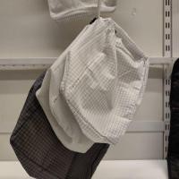 ราคา IKEA แท้ค่ะ RENSARE เร็นซาเร กระเป๋าใส่เสื้อผ้า 3 ชิ้น, ลายตาราง/เทา ดำ (6457235212)