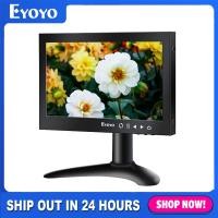 ราคา Eyoyo จอภาพ HDMI LCD ขนาดเล็กขนาด 7 นิ้ว, จอภาพแบบพกพา 1024X600 140° สําหรับรถสํานักงาน Home Security HDMI VGA พร้อมรีโมทคอนโทรล (29189350889)
