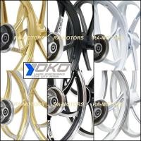 ราคา ล้อแม็ก YOKO สำหรับ SuperCub ดรีม110i เวฟทุกรุ่นที่เป็นดรัมเบรคหน้า รุ่น BUSHIDO มีหลายแบบให้เลือก (ล้อแม๊ก แม็กขอบ17) (2094506979)