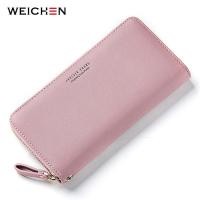 ราคา WEICHEN Wristband Women Long Clutch Wallet Large Capacity Wallets Female Purse Lady Purses Phone Pocket Card Holder (3991341411)