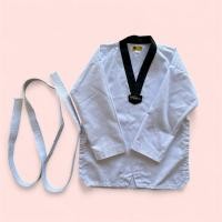 ราคา ชุดเทควันโดมือสอง 170คอดำ (26073706164)