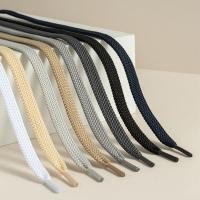 ราคา เชือกรองเท้า เชือกรองเท้ากลม ฟุตบอล Laces ผู้ชายผู้หญิงรองเท้าผ้าใบเชือกแบน Camel Double Layer รองเท้าผ้าใบกว้างสีดําสีขาวสีเทาไม่มี Pilling (43924916833)