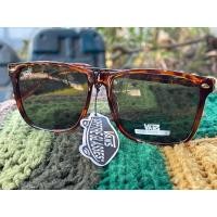 ราคา แว่น Vans เลนส์ กระจก กันแสง uv 400 Elsby Shades Matte Black and blue Sunglasses Unisex (24357260575)