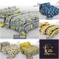 ราคา FOUNTAIN ผ้าปู(ไม่รวมผ้าห่มนวม) 3.5 ฟุต 5ฟุต 6ฟุต ลายminion ลูกน้องสุดเกรียน FTC 007 (1695010213)