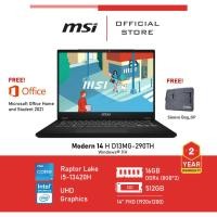 ราคา MSI Modern 14 H D13MG-290TH 14" FHD (1920*1200) Iris Xe Graphics) Classic Black (29927227570)