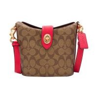 ราคา COACH/COACH สินค้าใหม่สุภาพสตรีพิมพ์กระเป๋าสะพายไหล่ 2817 (41122168440)