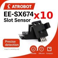 ราคา 10 Sets – EE-SX674 Slot Sensor โฟโต้อินเตอร์รัปเตอร์ 5mm แม่นยำสูง สำหรับตรวจจับวัตถุ Arduino/PLC (43425852882)