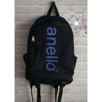 ราคา Aanello กระเป๋าเป้ Anello ของแท้100% สีกรมท่า พิมพ์ลายยี่ห้อAnello คาดตลอดแนวกระเป๋า ของแท้ (4136062255)