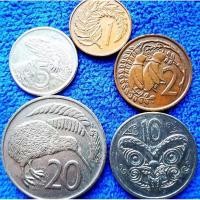 ราคา เหรียญ​นิวซีแลนด์​ New​Zealand, 2nd portrait​ชุด ​5 เหรียญ, #​790L, ใช้แล้ว (21386681648)