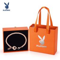 ราคา PLAYBOY bracelet กําไลข้อมือ รูปหัวใจ สร้อยข้อมือ สแตนเลส มินิมอล พร้อมกล่อง ของขวัญ (50552154300)