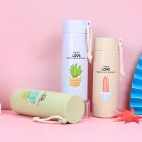 ราคา กระติกน้ำ กระบอกน้ำ กระบอกน้ำลาย LOVE ลายกระบองเพชร เก็บอุณหภูมิ ร้อน-เย็น 400ml (29664064446)