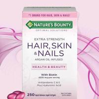 ราคา !!ขนาดสุดคุ้ม!! Nature’s Bounty แบรนด์ #1 วิตามินบำรุงผม ผิว และเล็บ แบบ Softgels 250 เม็ด กระปุกเดียวจบ สวย สุขภาพดี! (3948206310)
