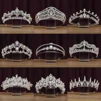 ราคา มงกุฎผ้าโพกศีรษะเจ้าสาวแต่งงานเครื่องประดับหรูหราบรรยากาศเจ้าหญิงวันเกิดสิบแปดผู้ใหญ่ของขวัญคริสตัลมงกุฎ (42676614710)