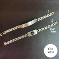 ราคา พร้อมส่ง‼️ข้อมือเงินแท้ ลายเลสแบน เลสเงินแท้ผู้ชาย ข้อมือพลอยแท้หลังเบี้ย (8571782545)