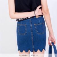 ราคา "Wavy Hem Mini Skirt" (686187)
