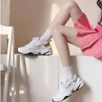 ราคา ♞,♘,♙Nike M2K Tekno สีดำและสีขาวผู้ชายคู่วินเทจสบาย ๆ พ่อรองเท้า Nike M2K BQ3378-100 TRD (29837416300)
