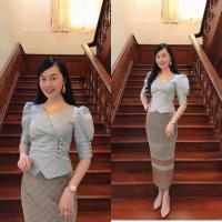 ราคา เสื้อไหมหม่อนลาว ไหมลาวอัดกาว อก34-50 นิ้ว มี 6 สี ผ้าไหมลาวสวยๆ ไหมลาวผู้หญิง ผ้าไหมงามๆ รหัส จพ (21695692453)