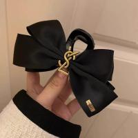 ราคา โบว์สีดำแบบชาแนล สำหรับตกแต่งผมสไตล์ย้อนยุคฝรั่งเศส (52201945685)