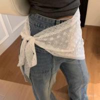 ราคา ผ้ากันเปื้อนลูกไม้ตกแต่งระบายจากอุตสาหกรรมหนักเกาหลี สายรัดเอวลูกไม้ (42250647724)