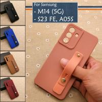 ราคา Samsung Galaxy M14 5G Samsung S23 FE Samsung A05S Plain I-Ring Back Silicone Case Cover Casing Mobile Stand Housing (43376551880)