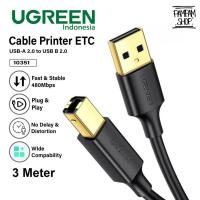 ราคา UGREEN 10351 Epson HP Canon USB A Male to USB 2.0B Type B Female Printer Cable 3M 3 Meter Cable Print Scanner Scanner Scanner (44552332961)