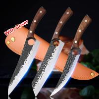 ราคา Hand forged Boning Knife Ultra Sharp Outdoor Hunting Knives Chicken Meat Slicing Knife Carbon Steel Chef Kitchen Knives (20285916532)