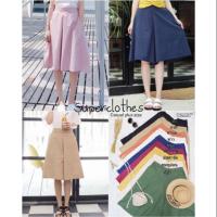 ราคา กางเกงลินิน5ส่วน ทรงขาบาน (4517091901)