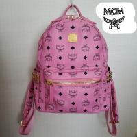 ราคา MCM backpack สีชมพู สภาพดี (มือสอง) (40168546165)