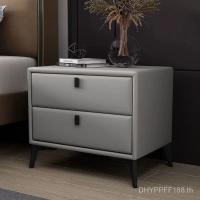 ราคา โต๊ะข้างเตียงที่เรียบง่ายการจัดเก็บในครัวเรือนโต๊ะข้างเตียงการจัดเก็บแสงหรูหราไม้เนื้อแข็งหนังตู้เก็บของขนาดใหญ่ห้องนอนนอร์ดิก 3กะรัต (53251461163)