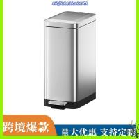 ราคา 10L/18L ถังขยะสแตนเลส ระดับพรีเมียม ถังขยะห้องครัวสมัยใหม่ กันลายนิ้วมือ กันกลิ่น ทนทาน สำหรับบ้าน (52751264456)