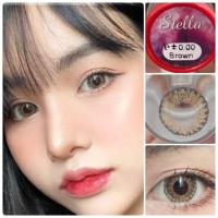 ราคา คอนแทคเลนส์ บิ๊กอาย รุ่น Stella สีตาล/Brown มีค่าสายตา (0.00) (27955821438)