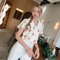 ราคา MALINDA เสื้อครอปแขนสั้น ผ้า​ลูกฟูก​กำมะหยี่​เนื้อนิ่มม ลายน้องหมี พร้อมส่ง (24552119330)